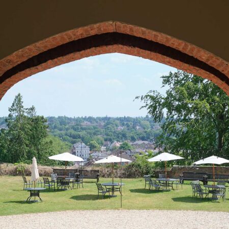 Farnham Castle View Over The Gardens
